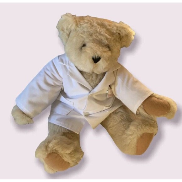 Vermont Teddy Bear Tan Plush 16 Inch Dr I.M. Madaboutu Plush Stuffed Animal Toy - Picture 1 of 7